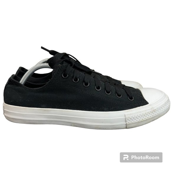 Converse Chuck Taylor All Star Unisex Black Low Top Shoes Mens 11 Womens 13 - Picture 1 of 8